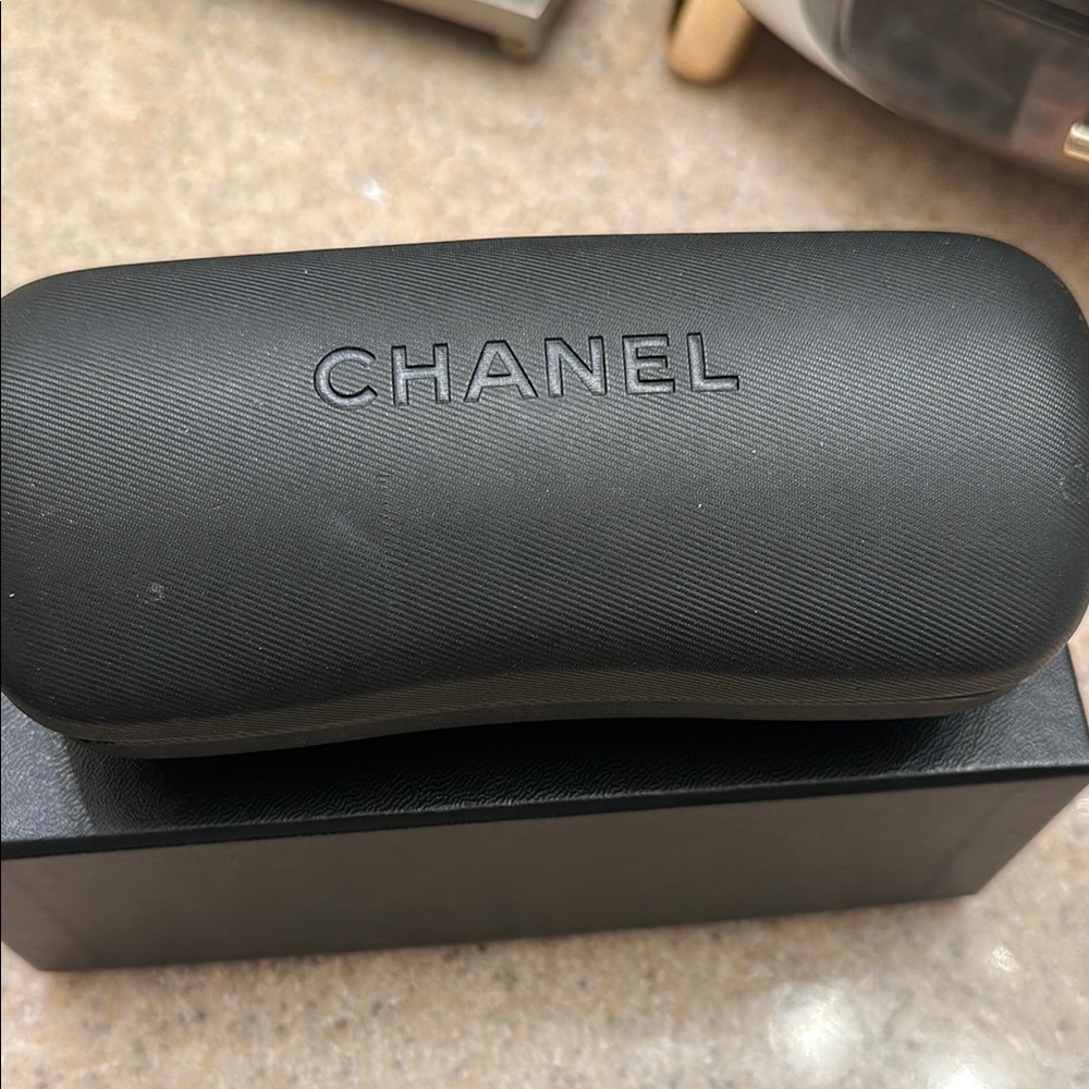 CHANEL Black Eyewear Case